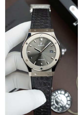 Reloj Hublot Super Clone Classic Fusion Titanio Dial Gris 42MM