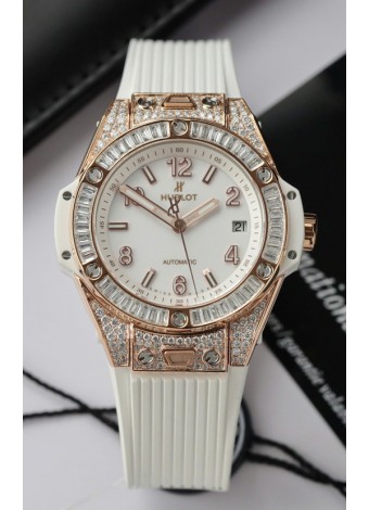 Hublot Big Bang One Click King Dial Blanco Oro Rosado Reloj Réplica Suizo 39MM
