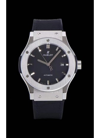 Hublot Classic Fusion Reloj Réplica Suizo a espejo 1:1 Caja de Acero 904L Dial Negro