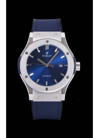 Hublot Classic Fusion Reloj Réplica Suizo a espejo 1:1 Caja de Acero 904L Dial Azul