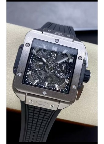 Hublot Square Bang Unico Titanium Reloj Cronógrafo Réplica a Espejo 1:1
