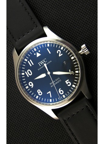 IWC Pilot's MARK XVIII IW327009 Reloj Réplica Suiza Dial Negro Réplica a Espejo 1:1