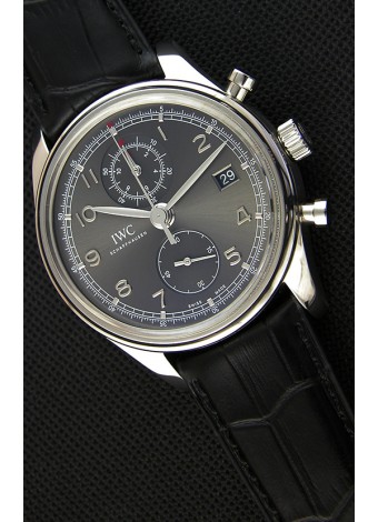 IWC Portugieser Chronograph Classic IW390302 Reloj Réplica Suizo Dial Gris