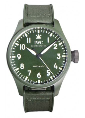 IWC Big Pilot's Edición Top Gun Woodland 43MM Caja Cerámica Reloj Réplica Suiza 