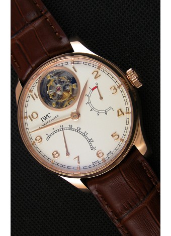 IWC Portugieser Tourbillon Mystere Retrograde IW504402 Versión 2019 Actualizada en Oro Rosado