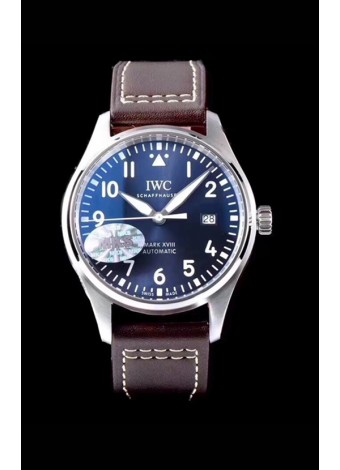 IWC Pilot's MARK XVIII IW327010 Steel Blue Dial Le Petit Prince 904L Steel 1:1 Mirror Replica