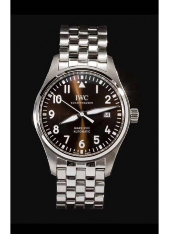 IWC MARK XVIII Antoine de Saint-Exupéry Edition in 904L Brown Dial 40MM - 1:1 Mirror Replica