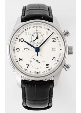 IWC Portugieser Cronógrafo Clásico IW390302 Dial Blanco Reloj Réplica Suizo