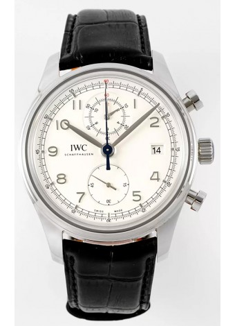 IWC Portugieser Cronógrafo Clásico IW390403 Dial Blanco Reloj Réplica Suizo