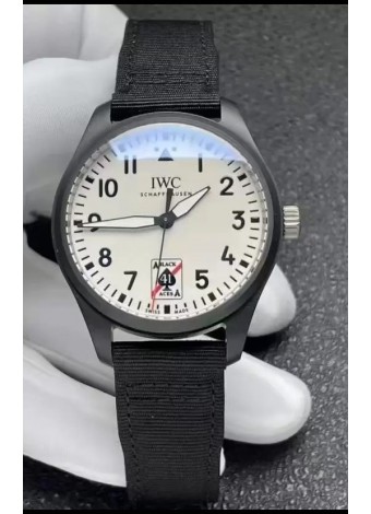 IWC Pilot's IW326905 BLACK ACES Cerámica 41MM Reloj Réplica a Espejo 1:1 Dial Blanco