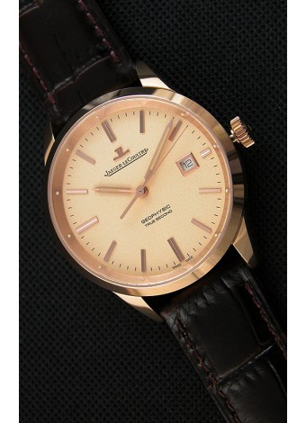 Jaeger LeCoultre Geophysic True Second Reloj Réplica Suizo en Oro Rosado Dial en Oro