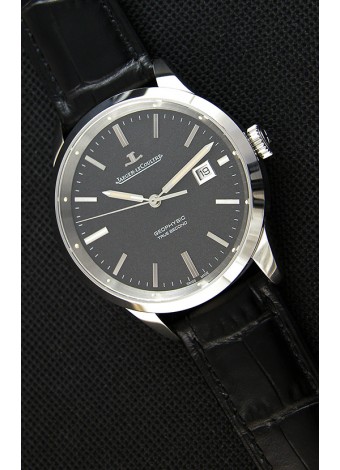 Jaeger LeCoultre Geophysic True Second Reloj Caja de Acero Dial Negro