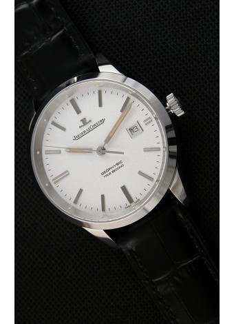 Jaeger LeCoultre Geophysic True Second Reloj Caja de Acero Dial Blanco