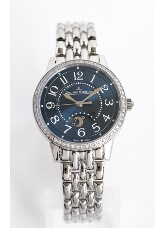 Jaeger-LeCoultre Rendez-Vous Acero Dia y Noche Reloj Réplica de Acero a Espejo 1:1 Dial Azul