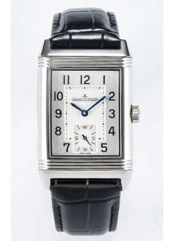 Jaeger-LeCoultre Reverso Super Clone DuoFace Negro/Blanco Reloj Réplica Acero 