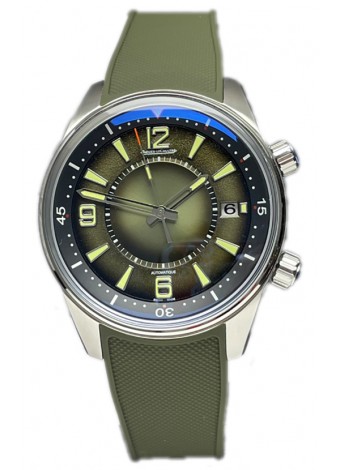 Jaeger LeCoultre Polaris Date Dial Verde Correa Goma Reloj Réplica Espejo 1:1 42MM