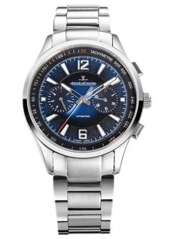 Jaeger LeCoultre Polaris Chronograph Caja Acero Inoxidable Dial Azul Reloj Réplica Suiza 