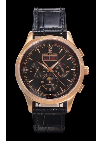 Jaeger LeCoultre Master Control Cronógrafo Calendar Oro Rosado Reloj Réplica Suizo