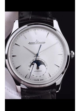 Jaeger LeCoultre Master Ultra Thin Moon Reloj Réplica a Espejo 1:1 Acero Inoxidable