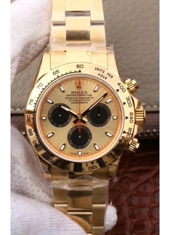 Rolex Cosmograph Daytona 116508 Oro Amarillo Movimiento Original Cal.4130  - Reloj de Acero Ultimate 904L Mejorado