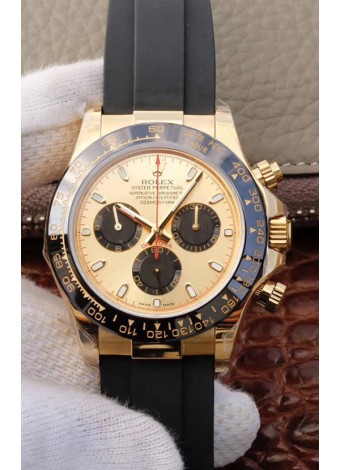Rolex Cosmograph Daytona 116508 Oro Amarillo Movimiento Original Cal.4130  - Reloj de Acero Ultimate 904L Mejorado