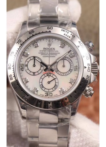 Rolex Cosmograph Daytona 116509 Dial Perla Movimiento Cal.4130 - Reloj Acero 904L
