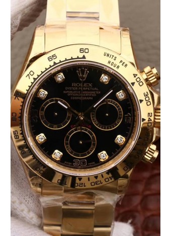 Rolex Cosmograph Daytona 116508 Oro Amarillo Movimiento Original Cal.4130  - Reloj de Acero Ultimate 904L Mejorado