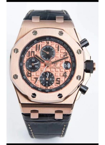 Audemars Piguet Royal Oak Offshore Dial Champange Reloj Réplica Cronógrafo a Espejo 1:1 - Acero 904L