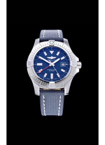 Breitling Avenger 43 Automatic Dial Azul Correa Militar Reloj Réplica Suizo a Espejo 1:1