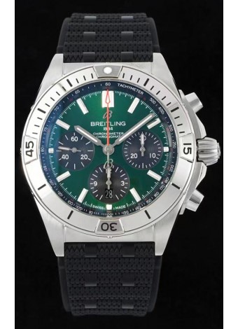 Breitling Chronomat B01 42 Edición Suiza Caja Acero 904L Dial Verde Reloj Réplica a Espejo 1:1