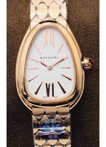 Bvlgari Edición Serpenti Seduttori Reloj Caja en Oro Rosado - Réplica a Espejo 1:1