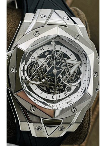 Hublot Big Bang UNICO Sang Bleu II Acero Inoxidable Calidad a Espejo 1:1 Reloj Réplica Suizo