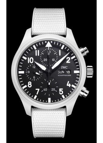 IWC Pilot's Chronograph Top Gun Cerámica IW389105 Reloj Réplica a Espejo 1:1 Dial Negro