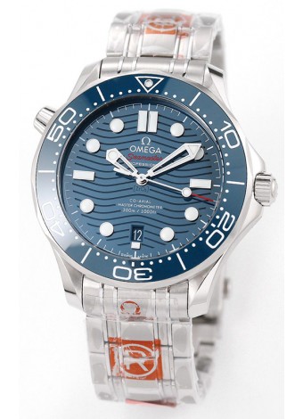 Omega Seamaster 300M Master Chronometer Suizo Azul Acero 904L Reloj Réplica a Espejo 1:1