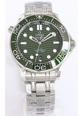 Omega Seamaster 300M Master Chronometer Reloj Suizo Verde Acero 904L Reloj Réplica a Espejo 1:1