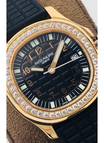 Patek Philippe Aquanaut 5067A Reloj Réplica Suiza en Oro Amarillo Dial Negro - 35MM