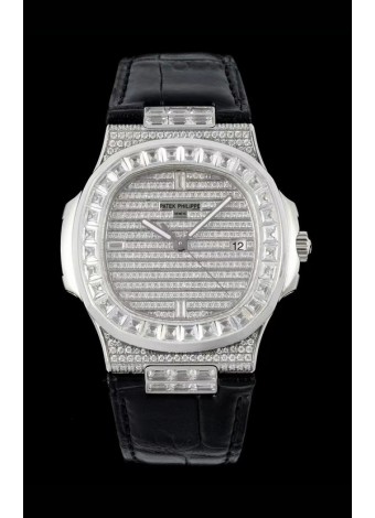 Patek Philippe Nautilus 5711/A Reloj Réplica Suizo a Espejo 1:1 Acero 904L Caja Diamantes