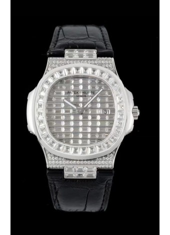 Patek Philippe Nautilus 5711/A Reloj Réplica Suizo a Espejo 1:1 Acero 904L Caja Diamantes