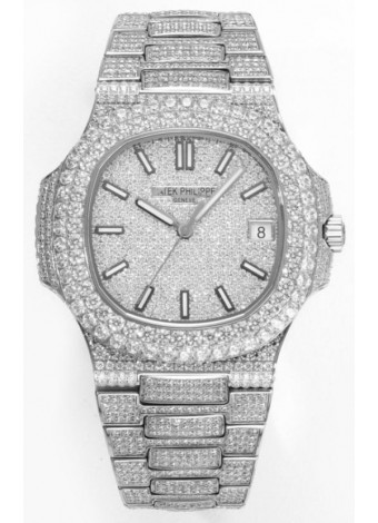 Patek Philippe Nautilus 5711/A Reloj Réplica Suizo a Espejo 1:1 Acero 904L Caja Diamantes