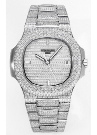 Patek Philippe Nautilus 5711/A Reloj Réplica Suizo a Espejo 1:1 Acero 904L Caja Diamantes