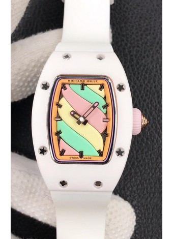 Richard Mille RM-07 Bon Bon Cerámica Blanca Reloj Réplica Suizo Ladies 1:1