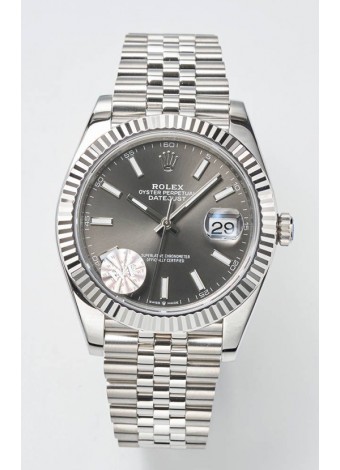 Rolex Datejust Movimiento Cal.3235 Reloj Suizo Réplica a Espejo 1:1 Acero 904L 41MM - Dial Gris 