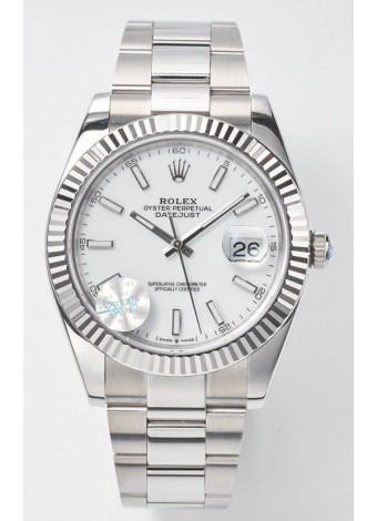 Rolex Datejust Movimiento Cal.3235 Reloj Suizo Réplica a Espejo 1:1 Acero 904L 41MM - Dial Blanco 