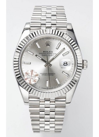 Rolex Datejust Movimiento Cal.3235 Reloj Suizo Réplica a Espejo 1:1 Acero 904L 41MM - Dial Acero