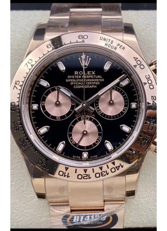 Rolex Cosmograph Daytona M116505 Oro Rosado Movimiento Original Cal.4130 -  Reloj Acero 904L