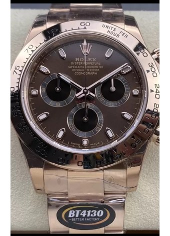 Rolex Cosmograph Daytona M116505 Oro Rosado Movimiento Original Cal.4130 -  Reloj Acero 904L