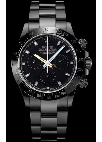 Rolex Daytona Blaken Réplica Suiza a Espejo 1:1 Dial Negro Movimiento Cal.4130 (CON CAJA) 