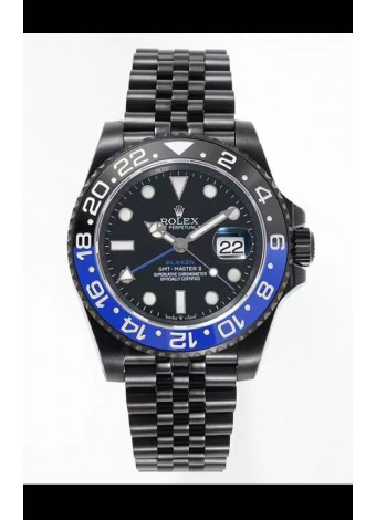 Rolex GMT Masters II REF.126710BLRO Batman BLAKEN Réplica Suiza - Acero 904L Revestido en DLC