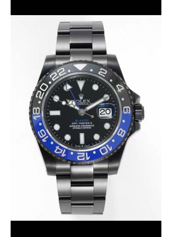 Rolex GMT Masters II REF.126710BLRO Batman BLAKEN Réplica Suiza - Acero 904L Revestido en DLC