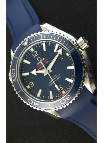 Omega Seamaster Planet Ocean Swiss Correa Azul Réplica 45MM 1:1 Ultimate Edition Watch 